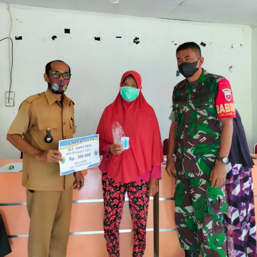 PENYALURAN BLT DD SEBANYAK 183 KPM DESA SIDDO BERLLANGSUNG DENGAN BAIK