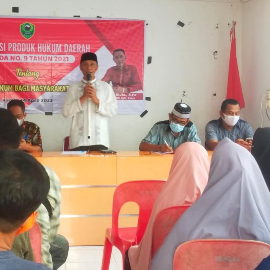 Sosperda Bantuan Hukum Masyarakat Miskin oleh Anggota DPRD Syamsu Rijal di Desa Siddo