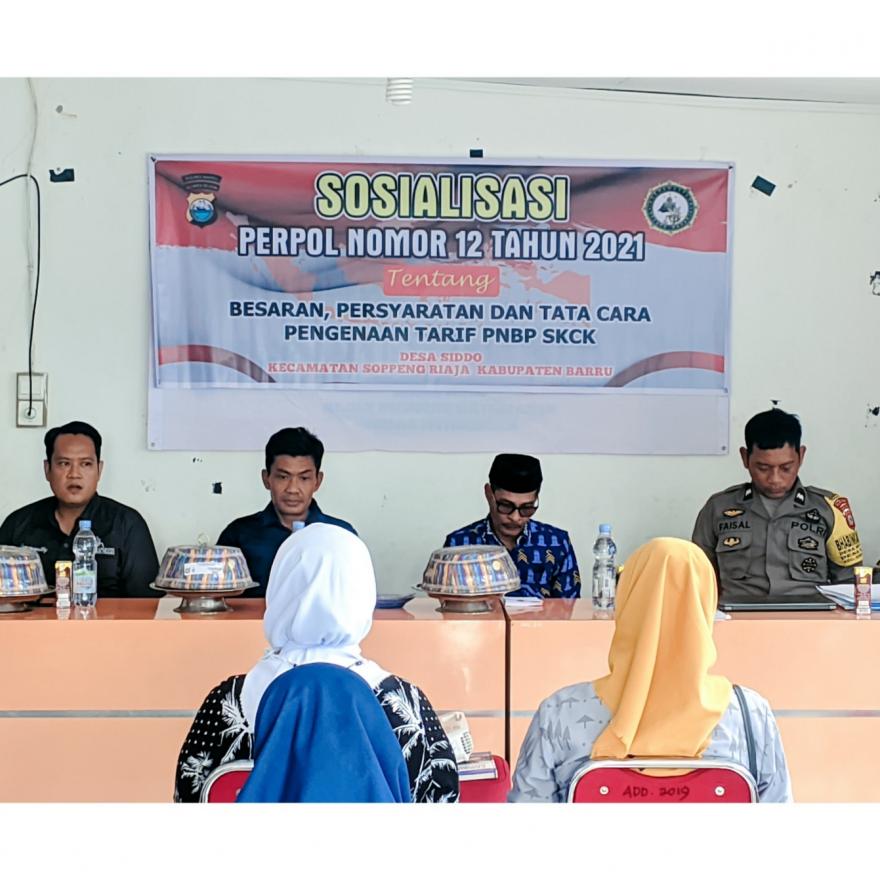 SOSIALISASI PERPOL DI DESA SIDDO OLEH POLRES BARRU