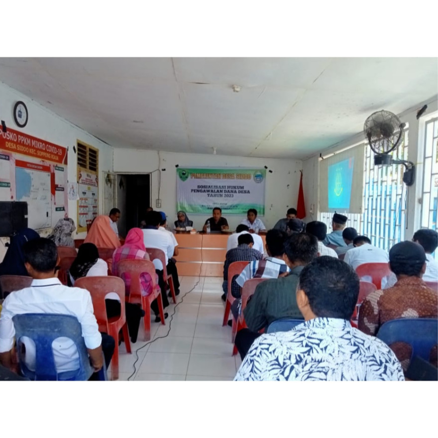 PEMDES SIDDO Melaksanakan Sosialisasi Hukum Pengawalan Dana Desa Tahun 2023