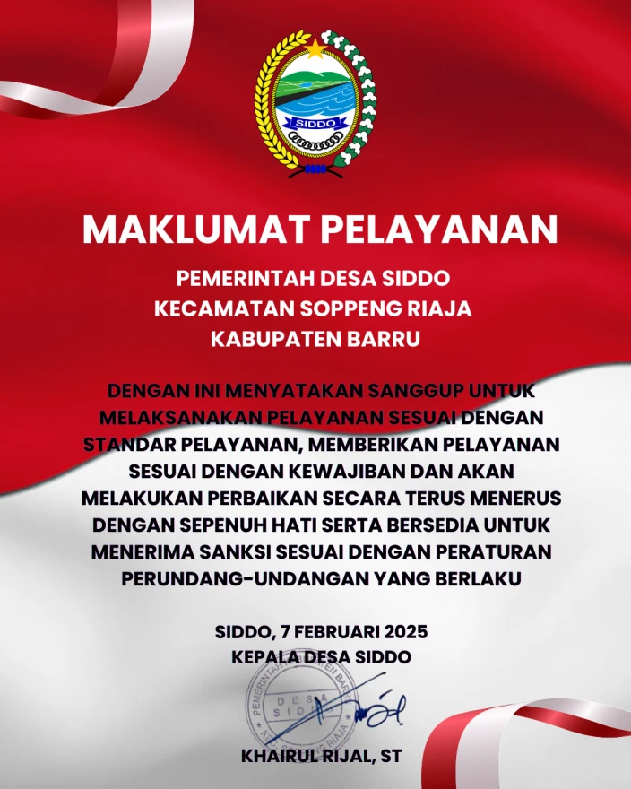 MAKLUMAT PELAYANAN